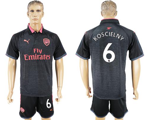 Arsenal #6 Koscielny Sec Away Soccer Club Jersey